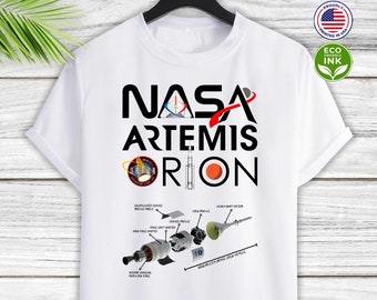 NASA Artemis Orion Shirt, Back To The Moon, Moon To Mars, Rocket, One Mission Launch Kids Shirt/ T-shirt / Sweatshirt / Long Sleeve / Hoodie
