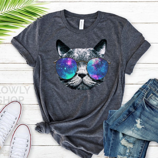 Space Cat Shirt Etsy