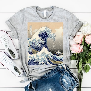 Great Wave Off Kanagawa Shirt, Japan Shirt, Japanese Grunge Shirt, Aesthetic shirt, Kawaii clothing, Hokusai, Japanese tee