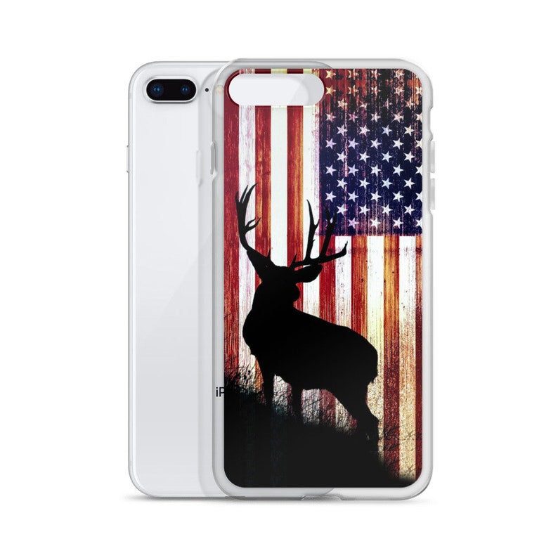 Hunter Elk Deer Buck Hunters Bow Hunting USA Patriot Flag iPhone SE 2020 / 7 / 8 / Xs / XR / 11 / 11 Pro / 12 / 12Pro Case 画像 8