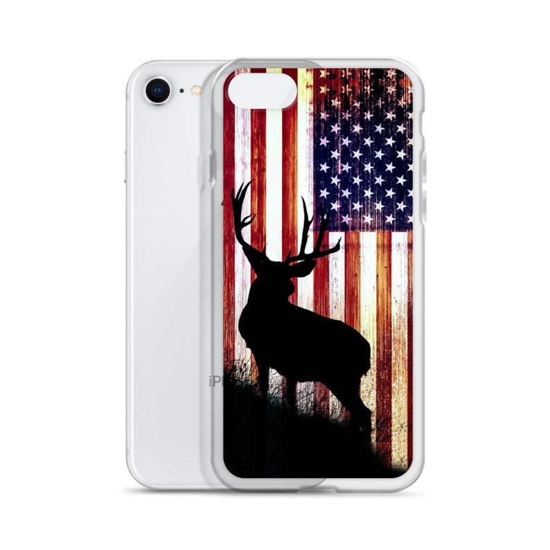 Hunter Elk Deer Buck Hunters Bow Hunting USA Patriot Flag iPhone SE 2020 / 7 / 8 / Xs / XR / 11 / 11 Pro / 12 / 12Pro Case 画像 9