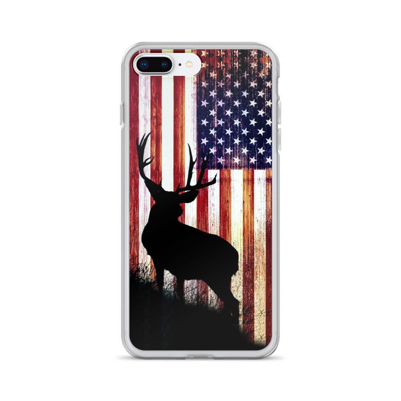 Hunter Elk Deer Buck Hunters Bow Hunting USA Patriot Flag iPhone SE 2020 / 7 / 8 / Xs / XR / 11 / 11 Pro / 12 / 12Pro Case 画像 7