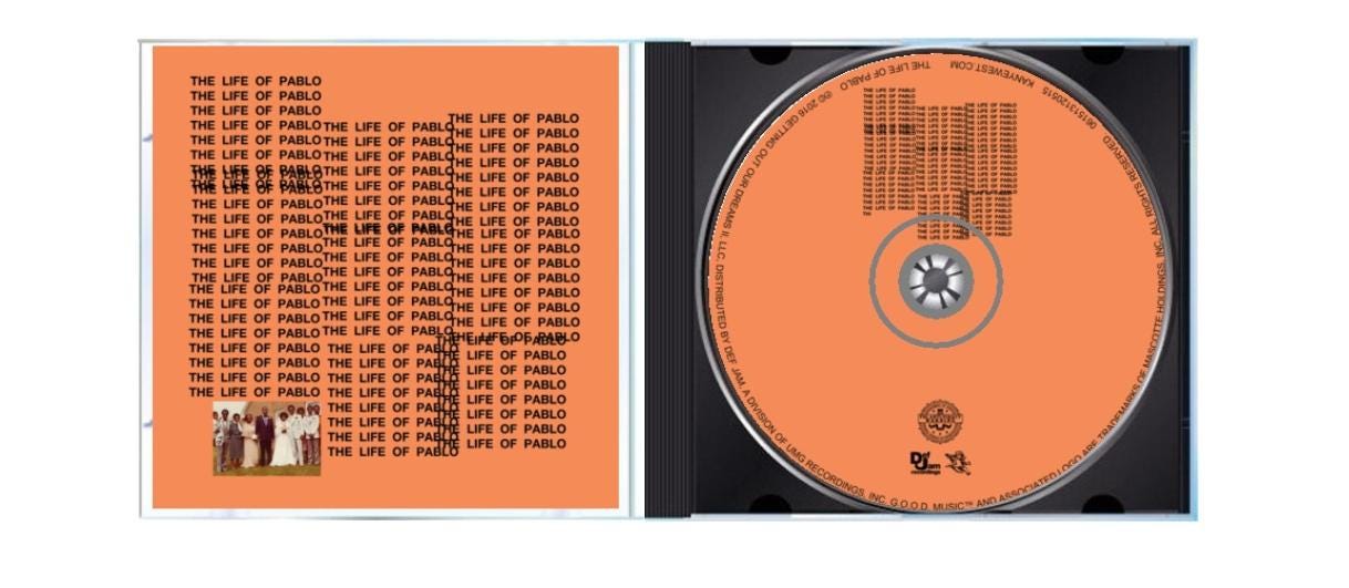 Kanye West | the Life of Pablo Album CD | Free Shipping! - Etsy