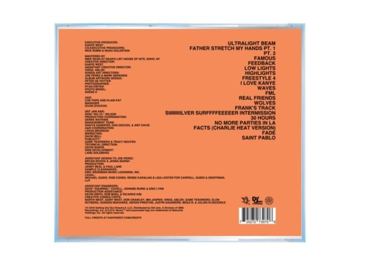 Kanye West | the Life of Pablo Album CD | Free Shipping! - Etsy