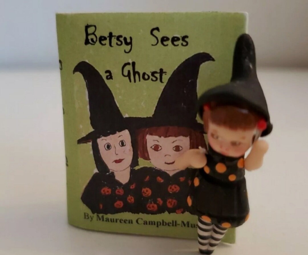 Betsy Sees A Ghost Miniature Readable Book and Mini Witch - Etsy