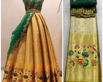 Buy Paithani Dress Online In India Etsy India
