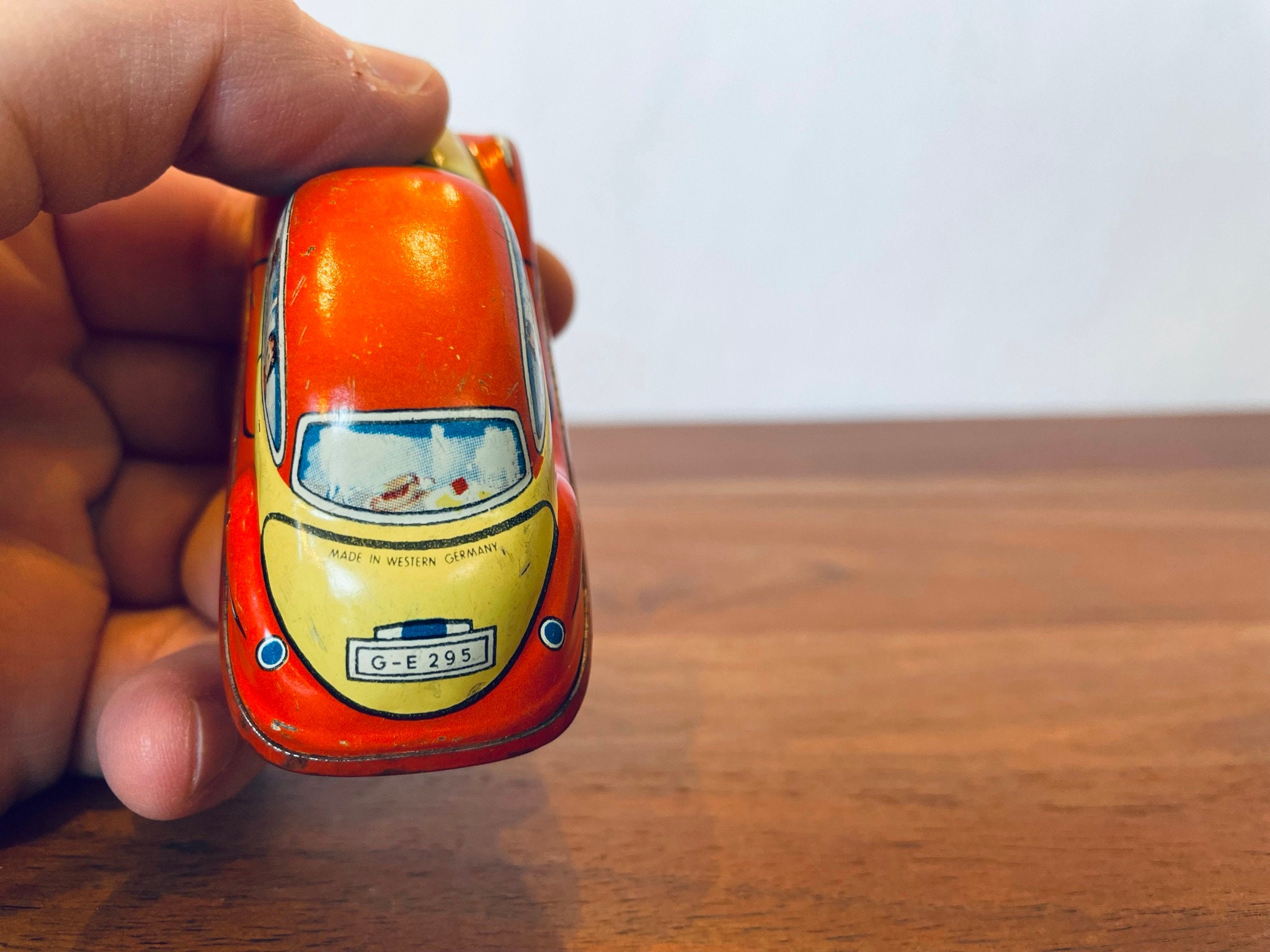 Vintage Wind up Tin Toy Car Made in Western Germany Antique - Etsy