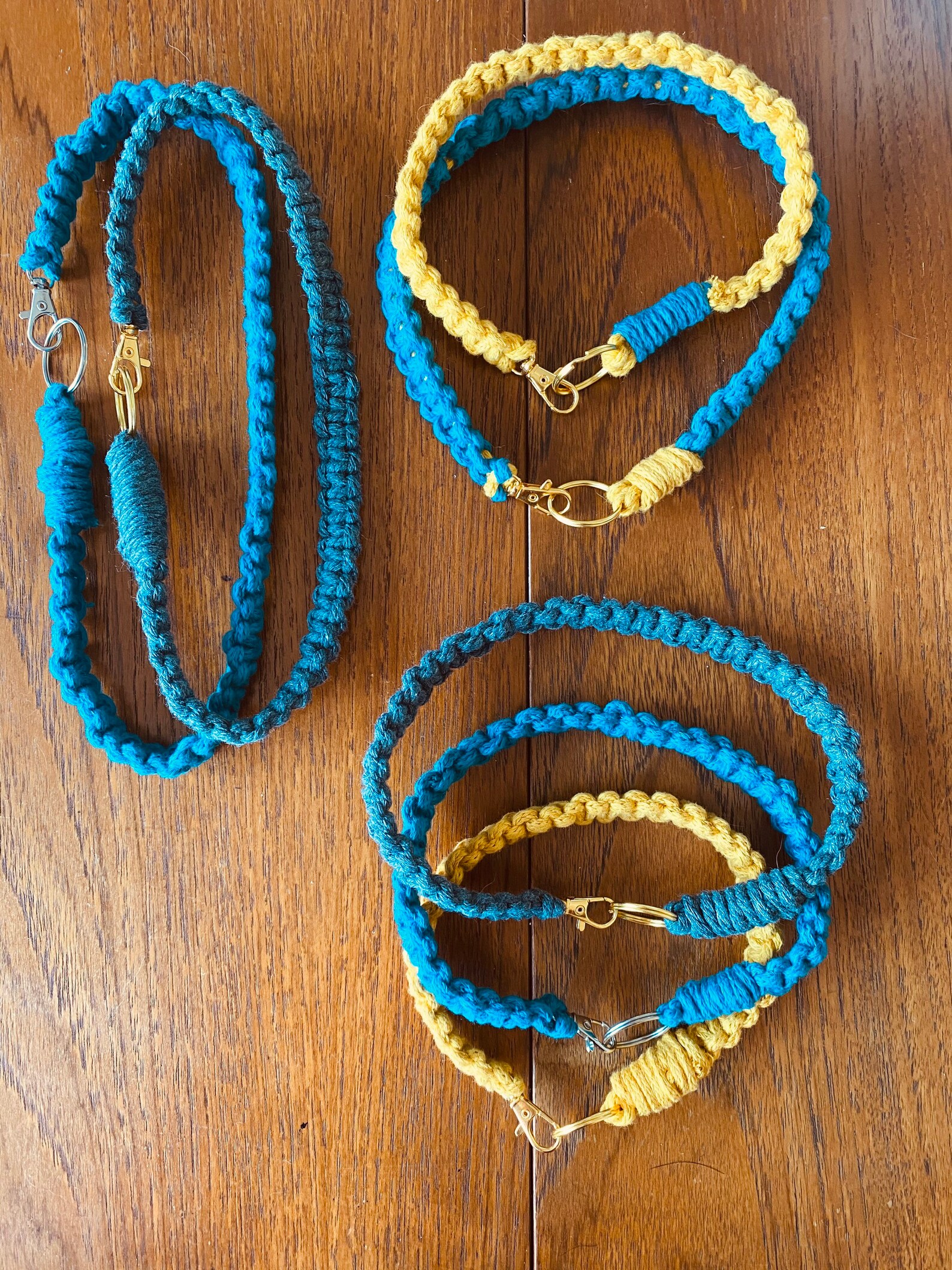 Collar macrame dog ID Collar collar de identificación de Etsy