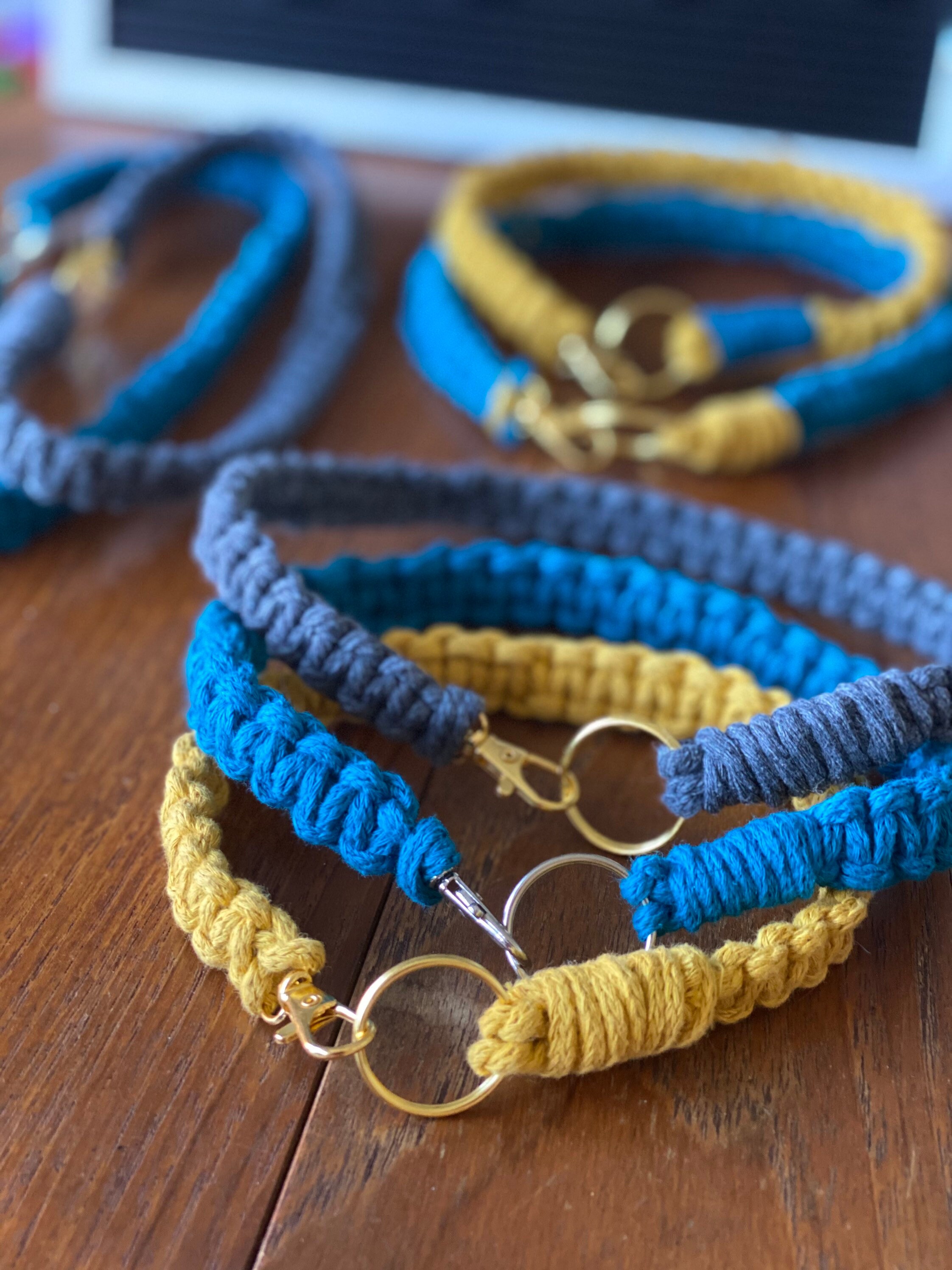 Collar macrame dog ID Collar collar de identificación de Etsy