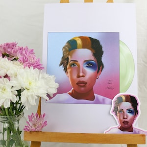 Halsey Art Print, Manic album artwork wall art, A4