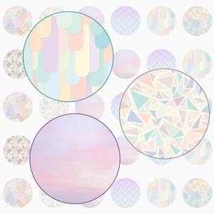 Digital images board for &quot;Pastel Color&quot; cabochons