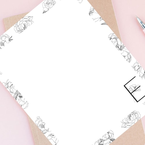 Personalized Notepad for Women Floral Notepads Personalized | Etsy