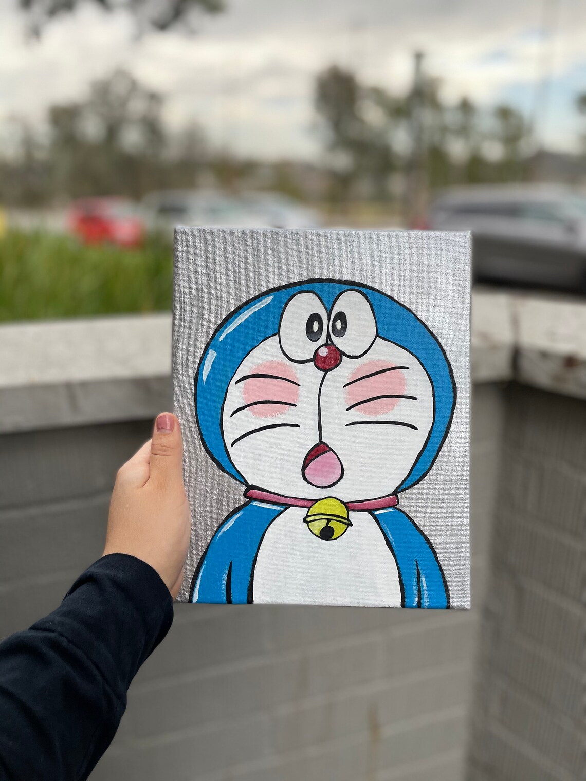 Doraemon Canvas Painting Etsy