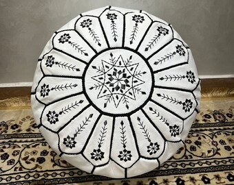 Bespoke Moroccan Pouf – Unique Design – Rare Find