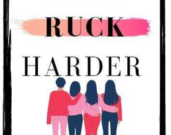 Girls Ruck Harder Sticker