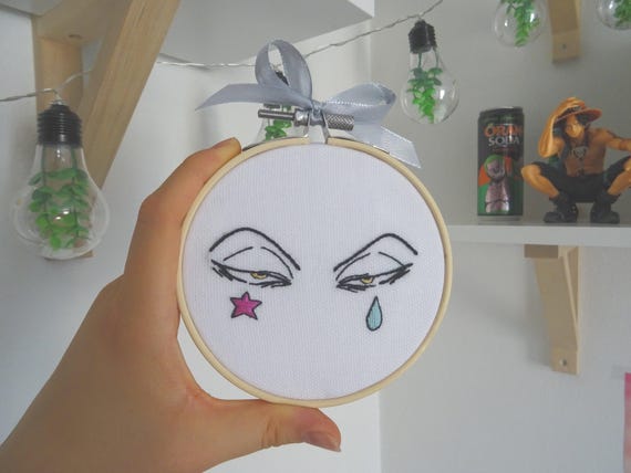 HISOKA (HUNTER x HUNTER)  Embroidery Hoop Art, Manga Handmade Decor