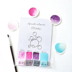 Bubble watercolor kit 4x half pan