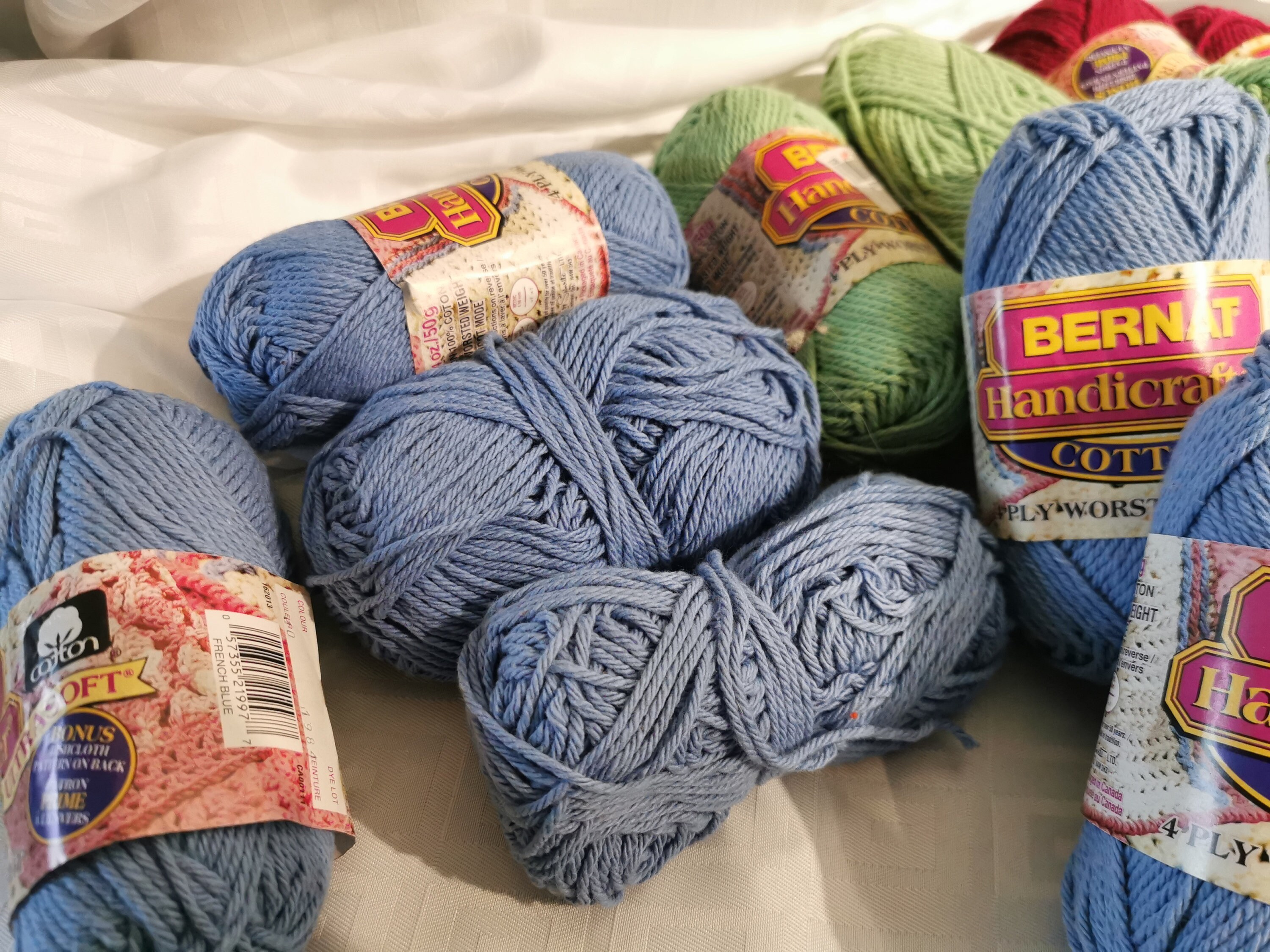 Bernat Handicrafter Solid Colour Worsted Weight, 100 Cotton Approx. 62m per Ball Etsy Canada