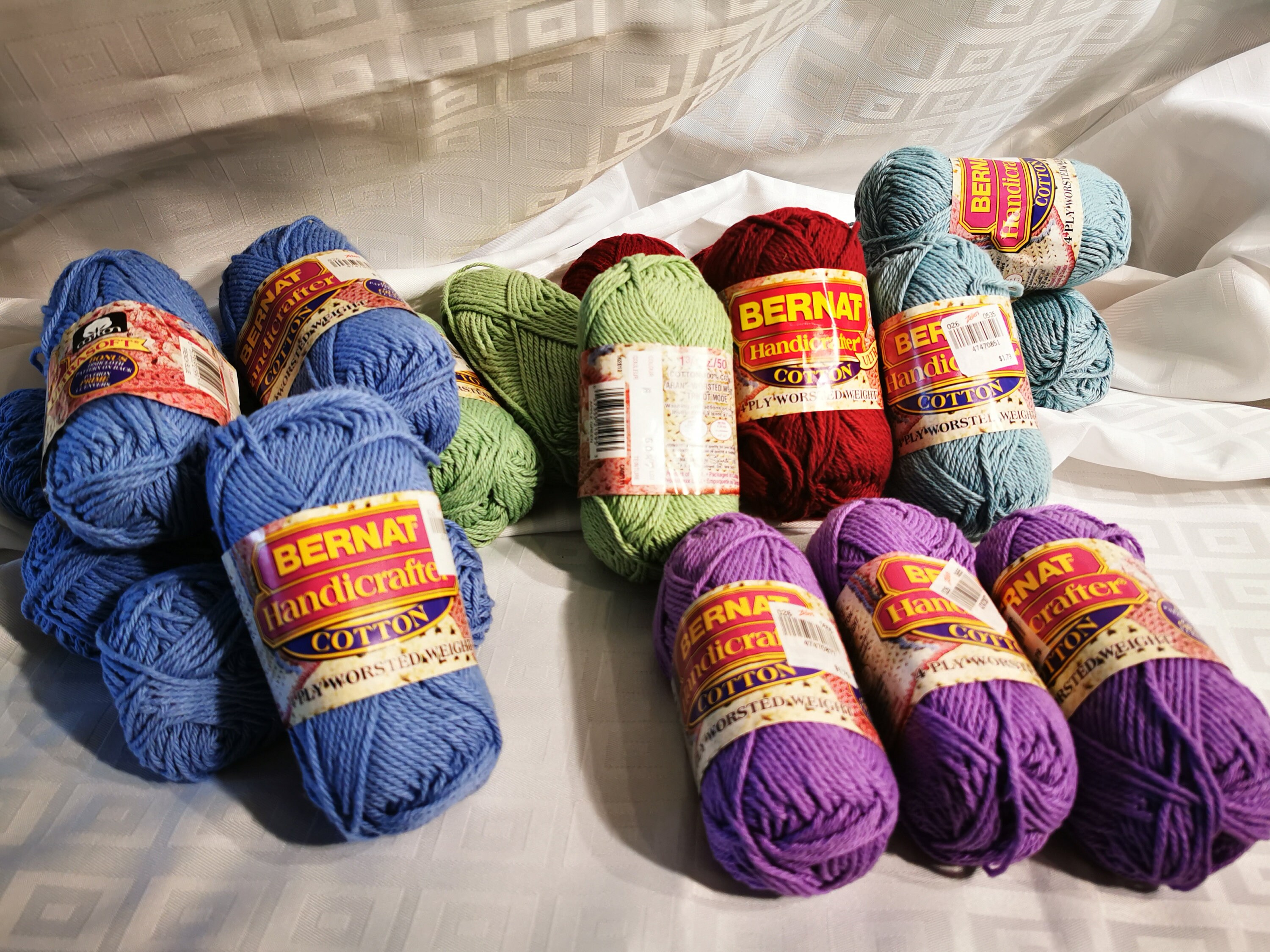 Bernat Handicrafter Solid Colour Worsted Weight, 100 Cotton Approx. 62m per Ball Etsy Canada