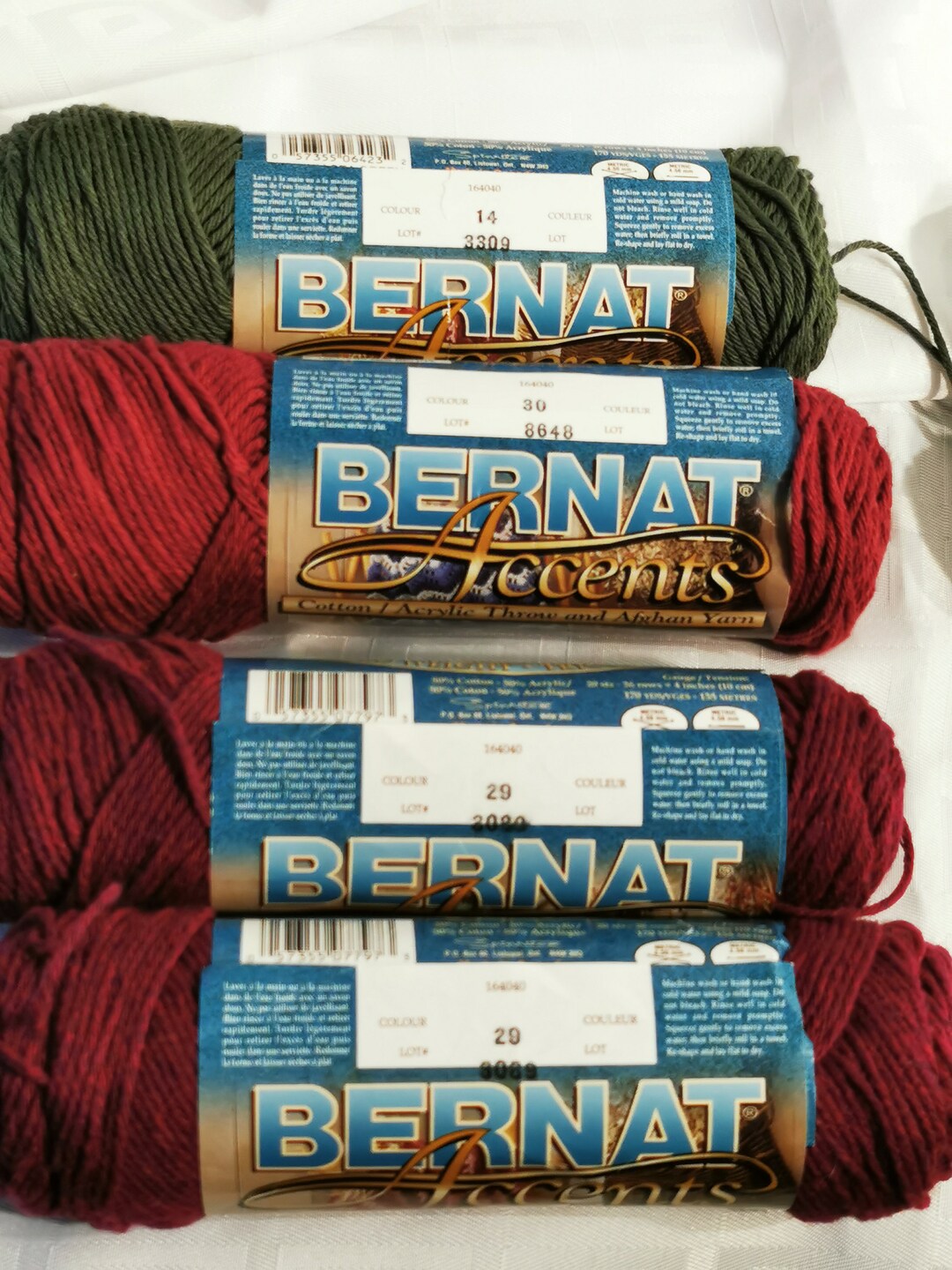 Bernat Handicrafter Accents Worsted Weight, 50 Cotton 50 Percent Acrylic Yarn 155m per Skein Etsy