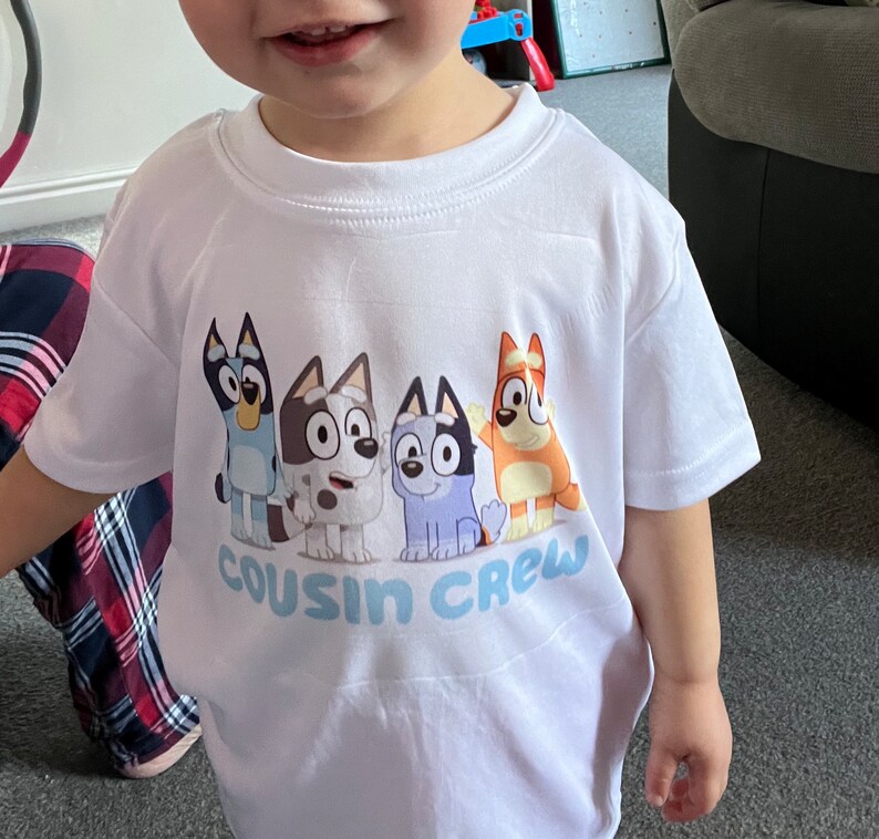 Cousin Crew Tshirt Bluey Shirt Bluey Cousins Bluey Etsy