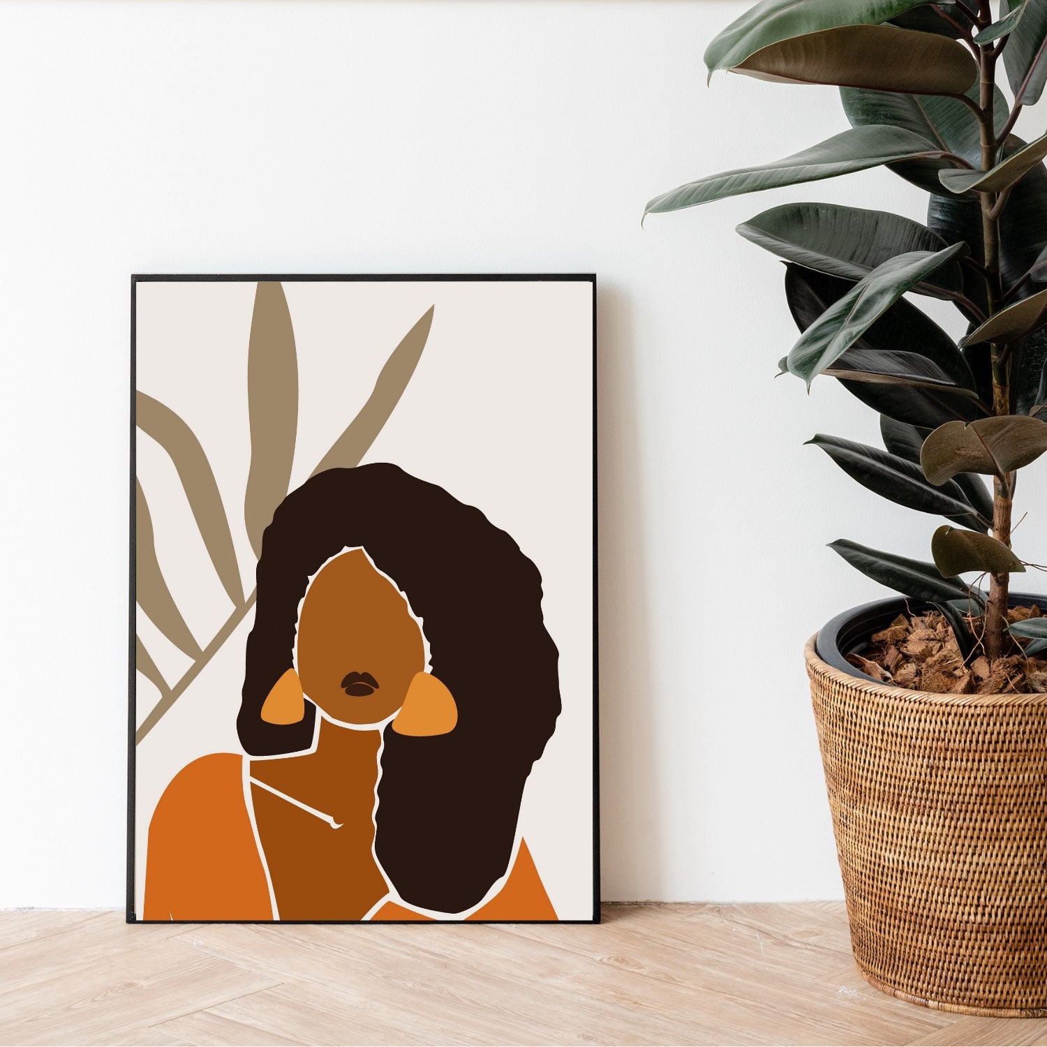 Black woman wall art african american wall art african Etsy