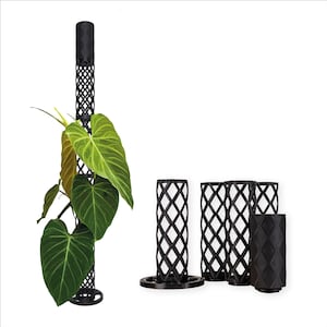 PlantMe Modular Moss Stick XL (8 cm diameter), Black, White, Moss Grey