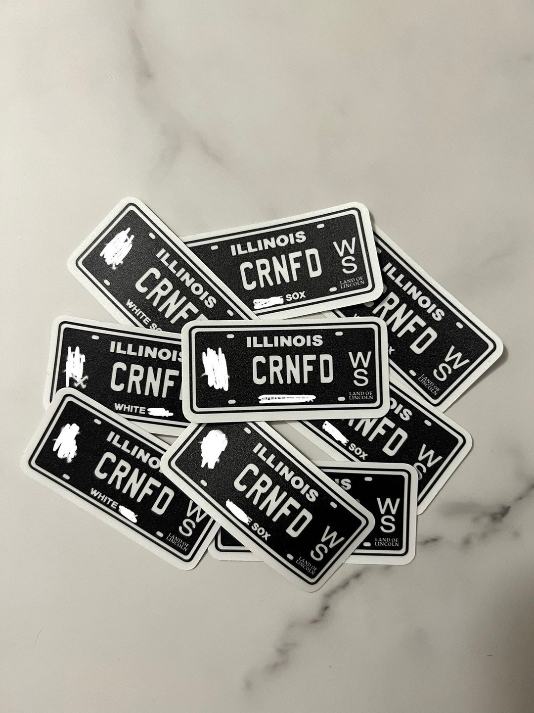 Customized License Plate Sticker 10 per Order - Etsy