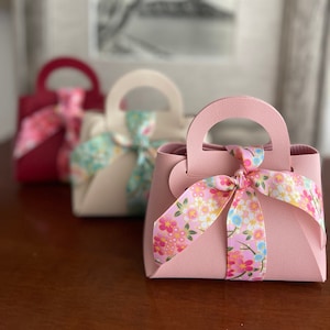 2x Cherry Blossom gift bag - Sakura Mini Purse Wedding Bridesmaid Gift bags Birthday Wedding souvenir