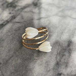 Hawaiian Pikake 14K Gold filled or 925 Silver handmade Ring