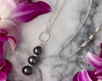 Promo : Lot De 3 Colliers En Perles De Tahiti - Neufs Avec étiquettes - Multicolore