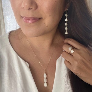 Hawaiian 4-5 long Pikake Gold filled or 925 Silver sparkle dangle earrings