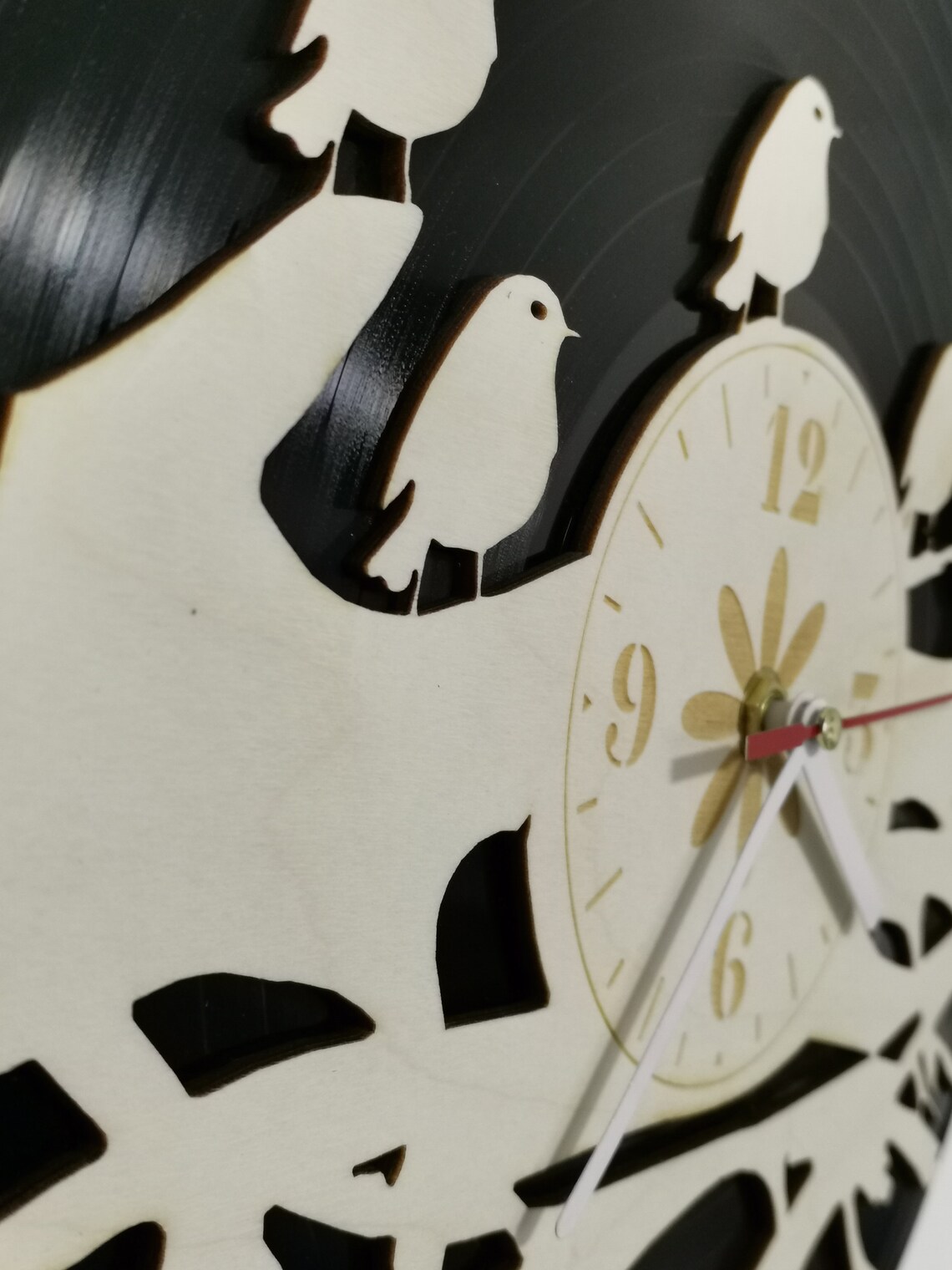 Birdthemed wall clock Etsy