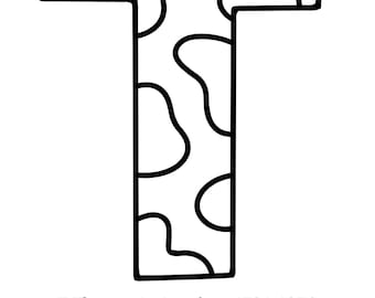 Letter T coloring page