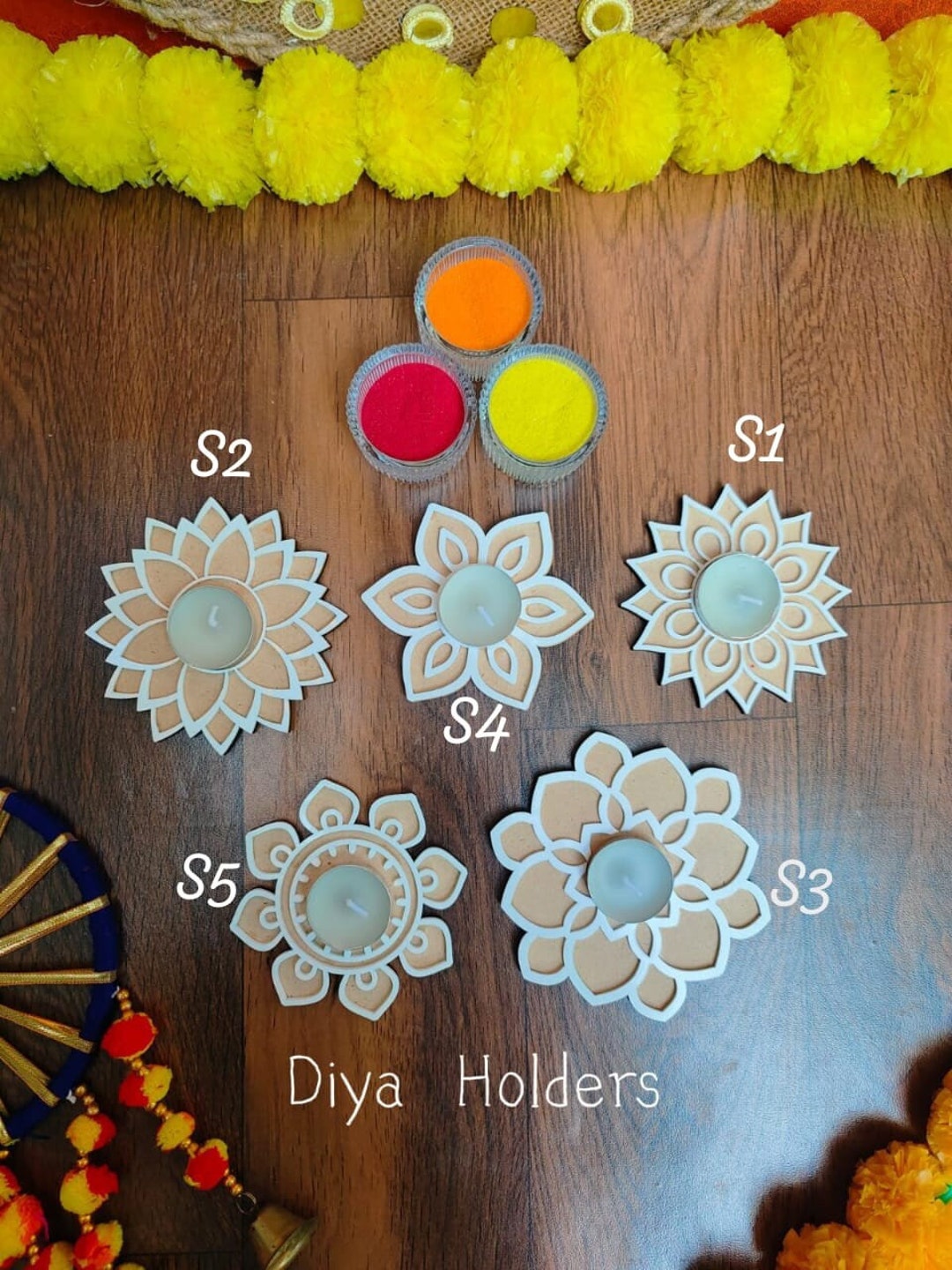 Candle Holder & Diya Holder Festival Diwali Diya DIY Etsy
