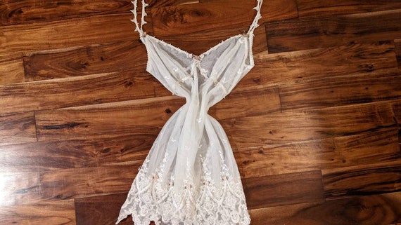 Vintage Claire Pettibone gorgeous white bridal lingerie, size medium (M)