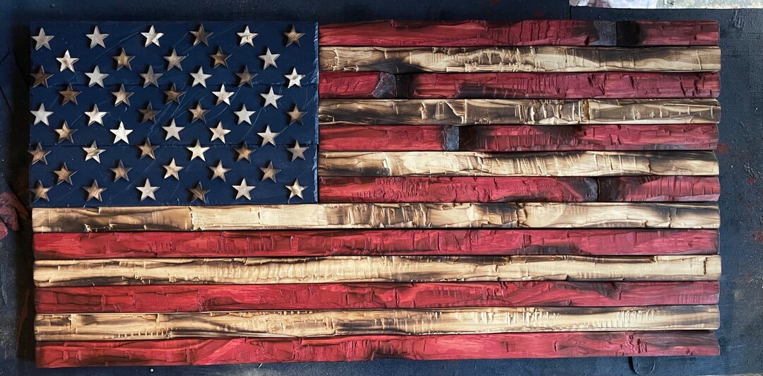 Battle Worn American Flag - Etsy