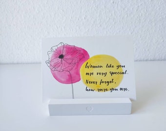 Empowerment 'Vrouwen zoals jij' | Maak een compliment / moedig een speciale vrouw aan, zoals een vriendin, moeder, dochter of collega
