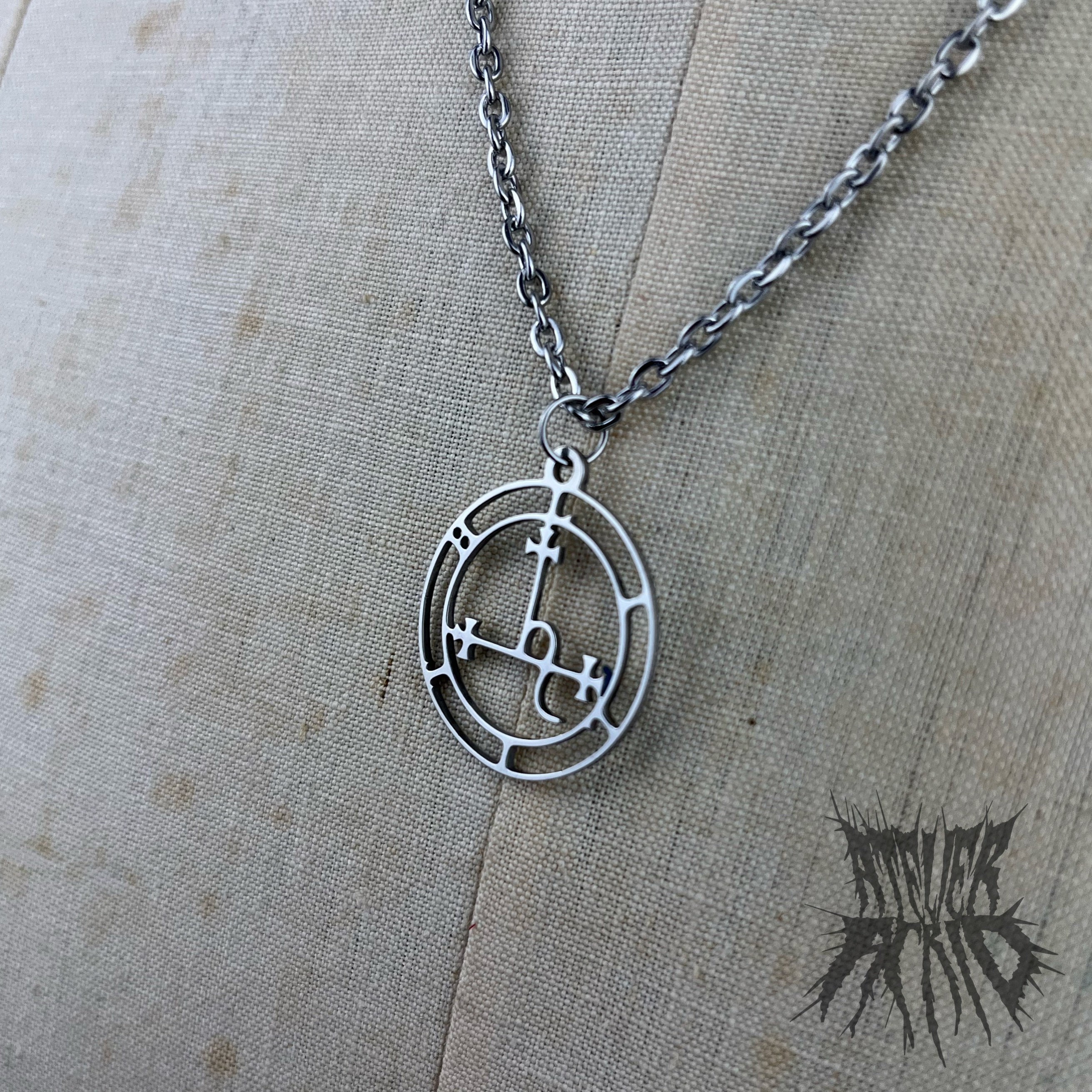 The Lilith Necklace Stainless Steel Demon Necklace. Lilith - Etsy