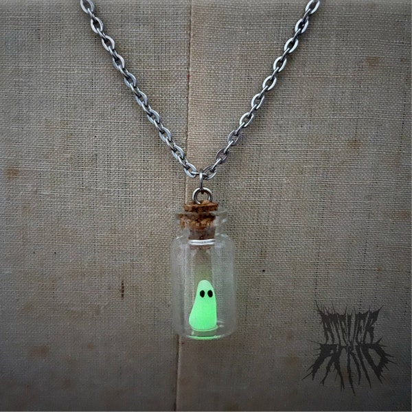 The Original Adopt a ghost necklace- handmade cute ghost necklace. Gothic gifts. Alternative gifts. Cute ghost gift Halloween jewellery.