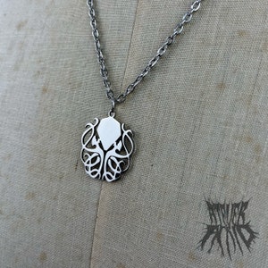 The Cthulhu Necklace- stainless steel octopus necklace. Cthulhu jewellery. Satanic jewellery satanic necklace. Demonology