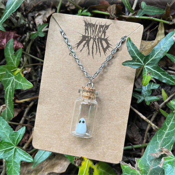 The Original Adopt a Ghost Necklace- Handmade Cute Ghost Necklace