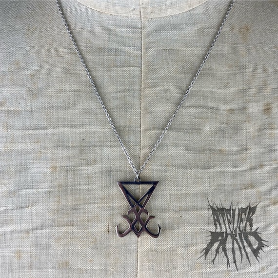 The Lucifer Necklace Stainless Steel Sigil of Lucifer Necklace