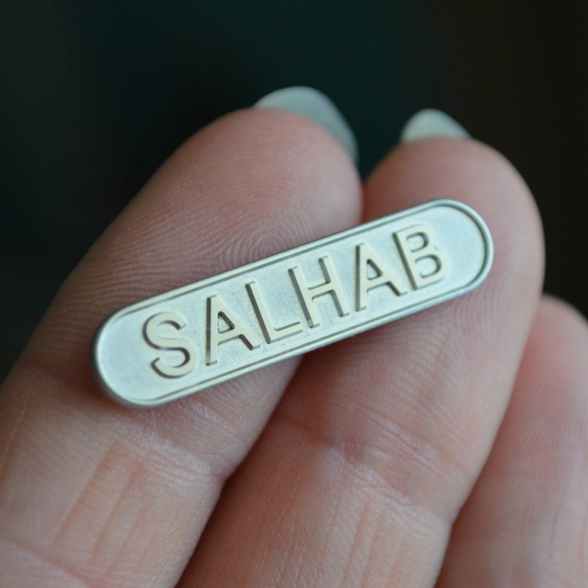 Custom Engraved Metal Tags. Personalized Business Aluminum Etsy