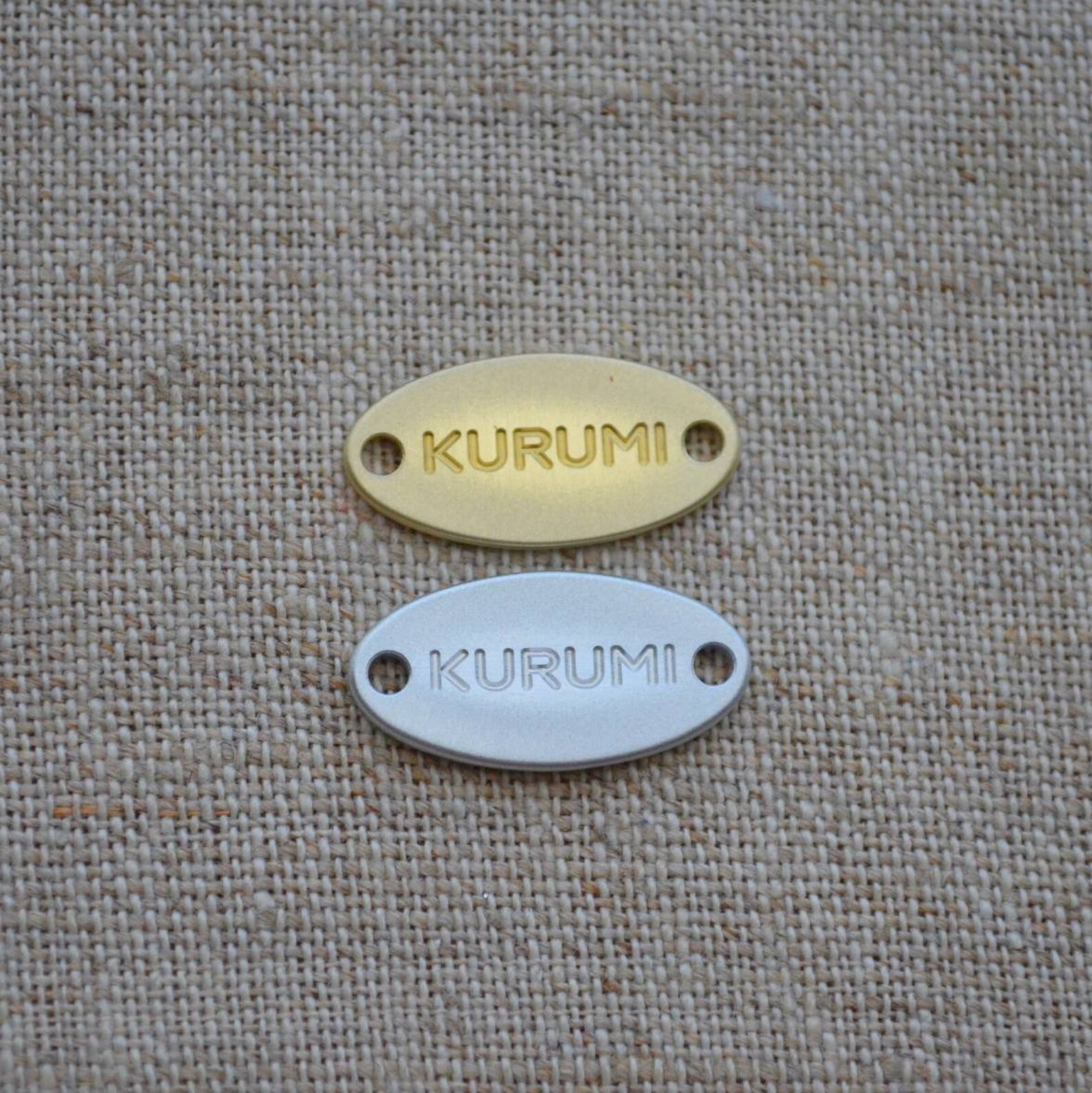Small Metal Clothing Tags. Engraved Gold and Silver Metal Etsy