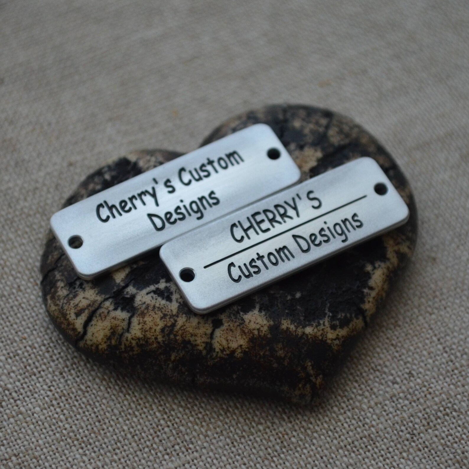 Custom metal tags for handmade items metal clothing tags Etsy