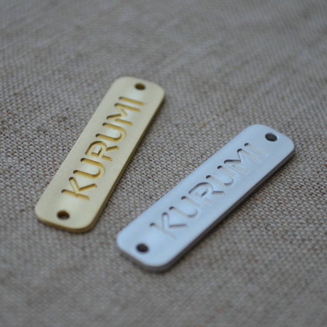 Engraved Metal Clothing Tag. Metal Label for Bag. Brass Etsy