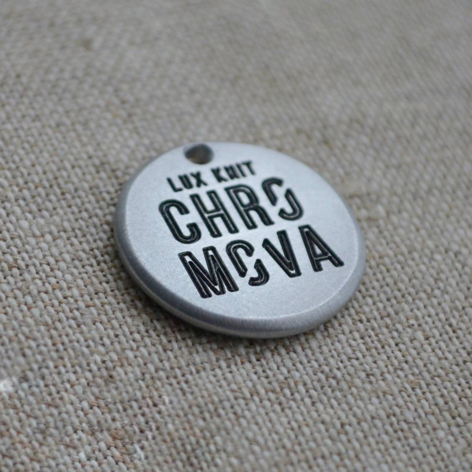 Personalized Logo Pendant. Custom Metal Tags for Bags. Metal Etsy