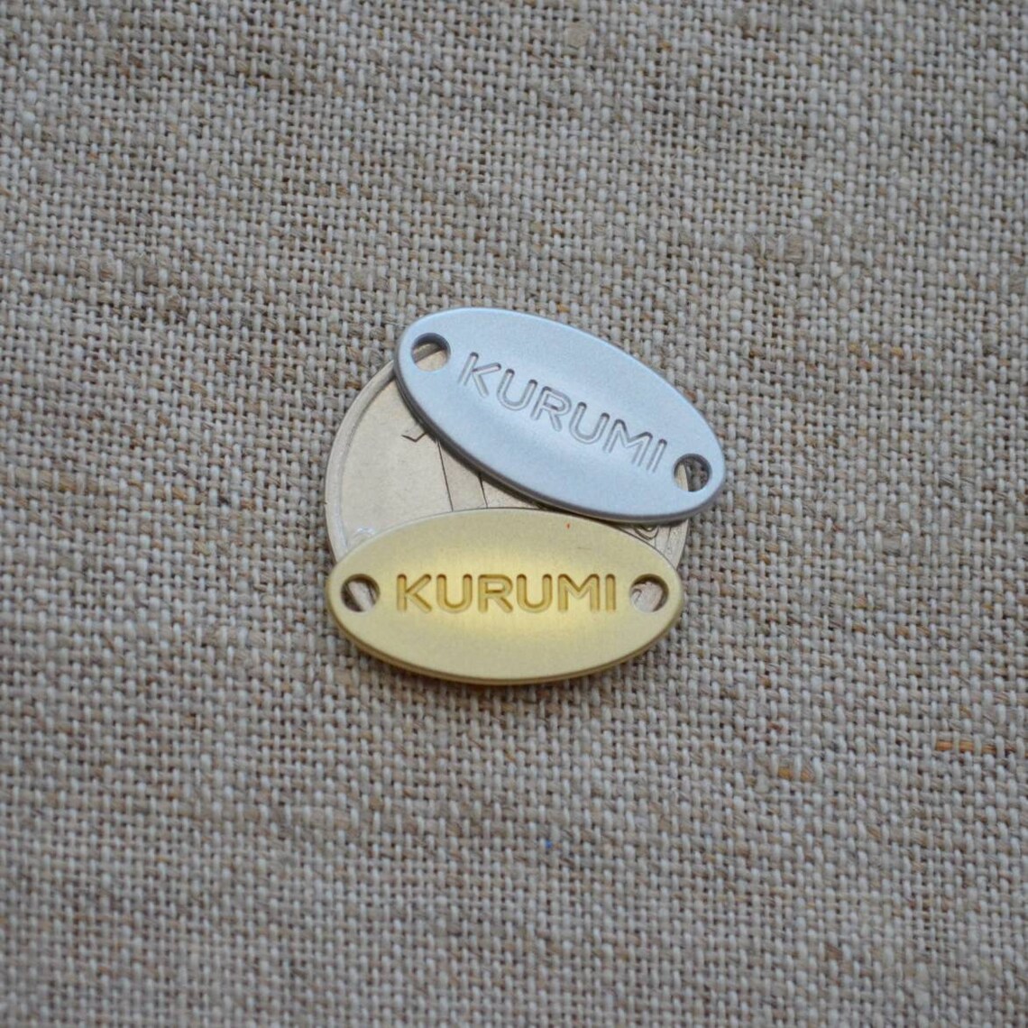 Small Metal Clothing Tags. Engraved Gold and Silver Metal Etsy