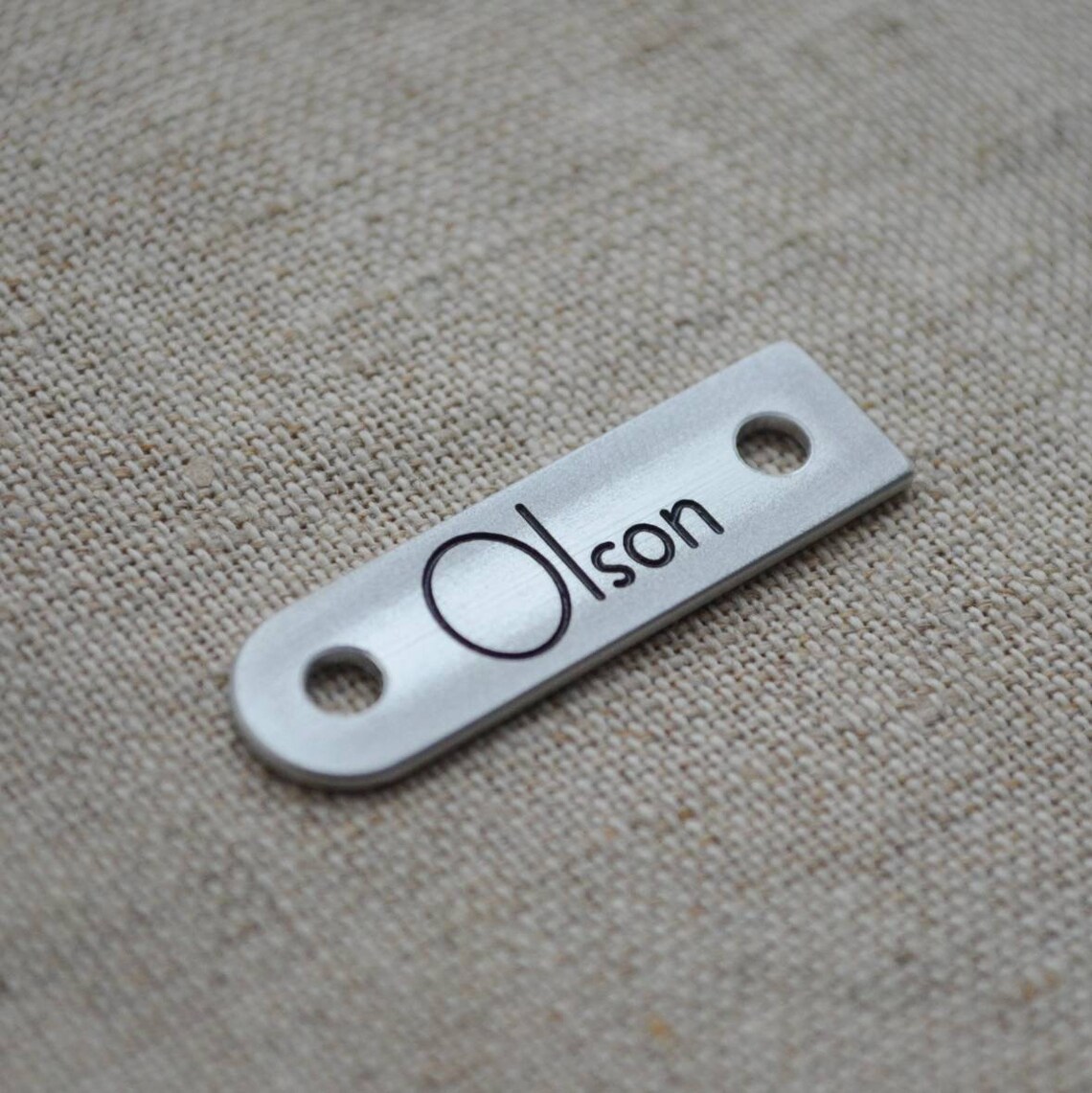 Custom metal bag tags for rivets custom hang tags for Etsy